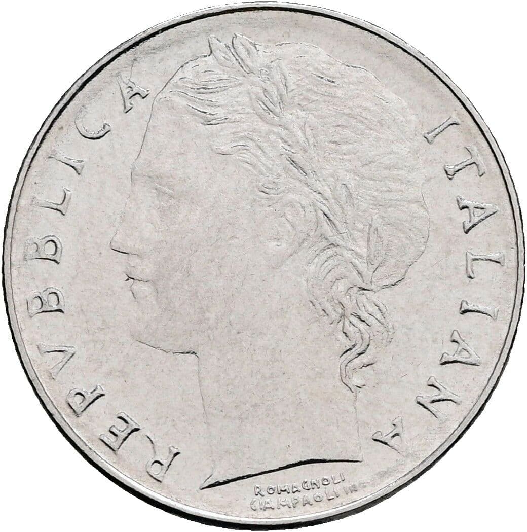 100 Lire 1992 – Vorderseite