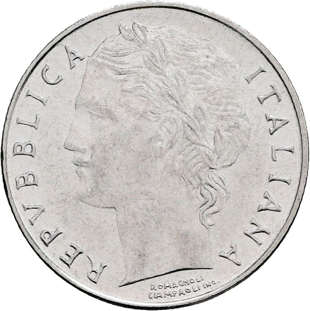 100 Lire 1992 – Vorderseite