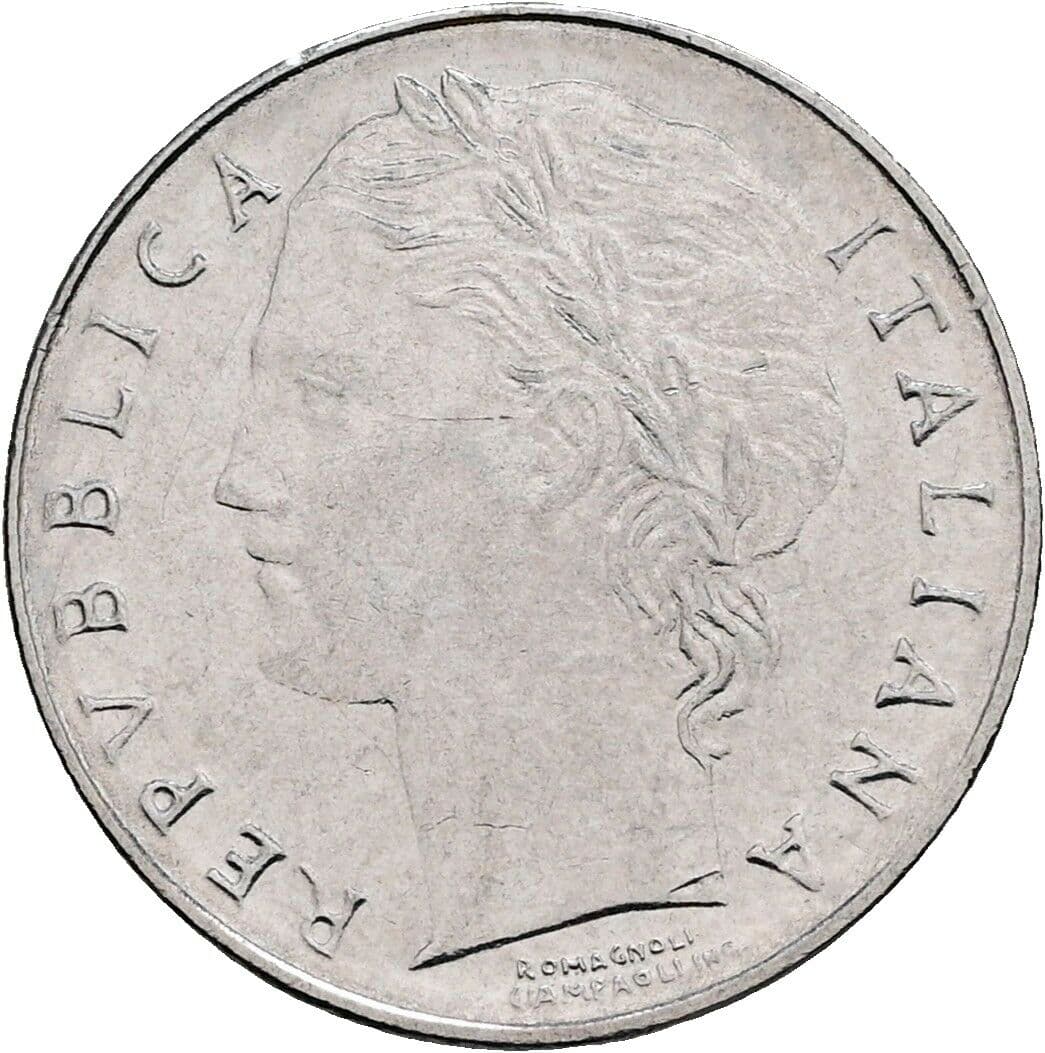 100 Lire 1992 – Vorderseite