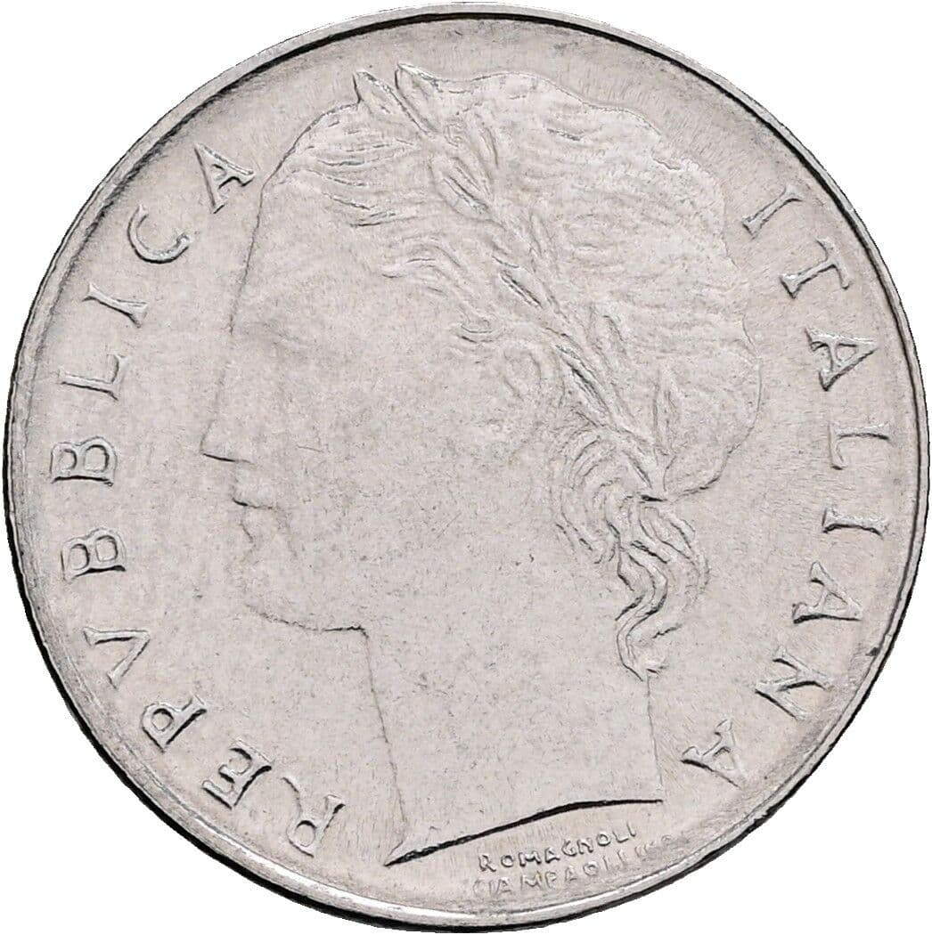 100 Lire 1992 – Vorderseite