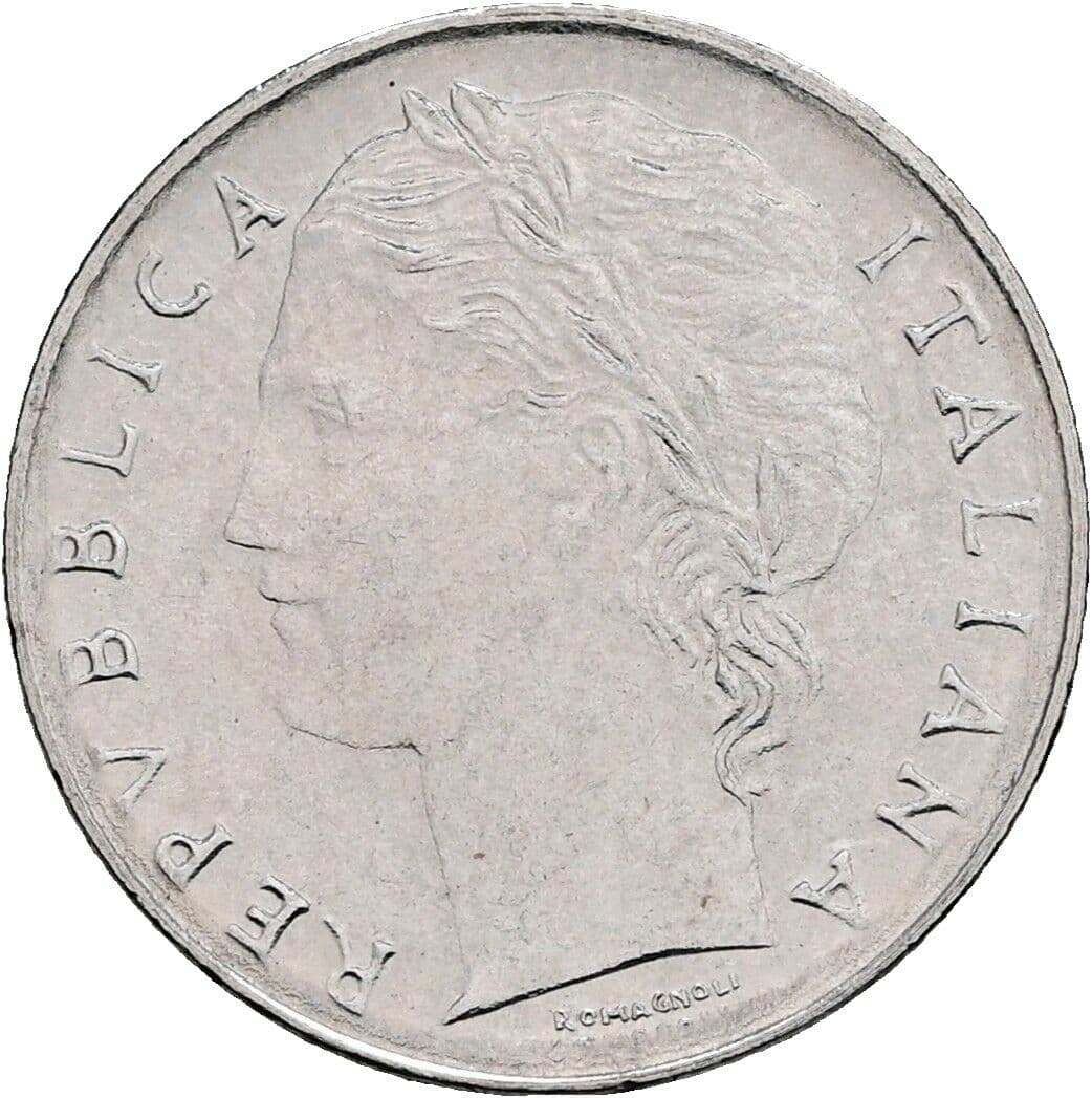100 Lire 1992 – Vorderseite