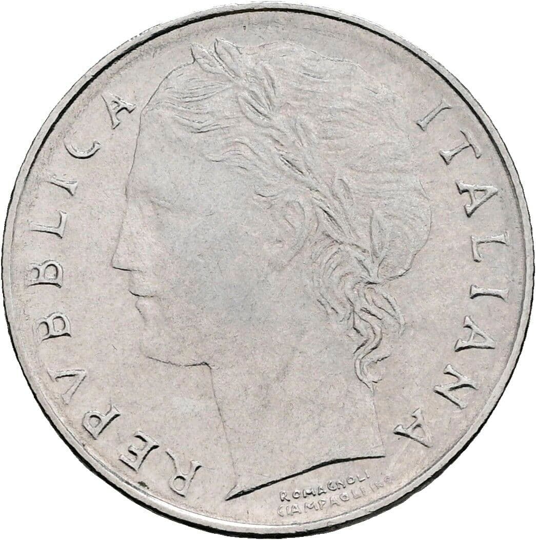 100 Lire 1992 – Vorderseite