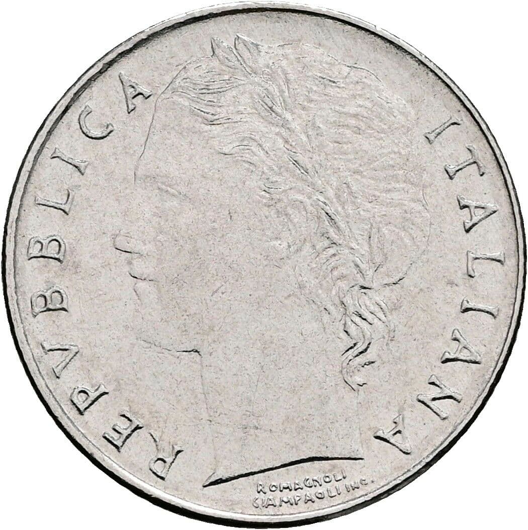 100 Lire 1992 – Vorderseite