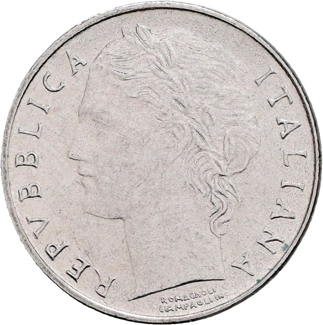 100 Lire 1992 – Vorderseite