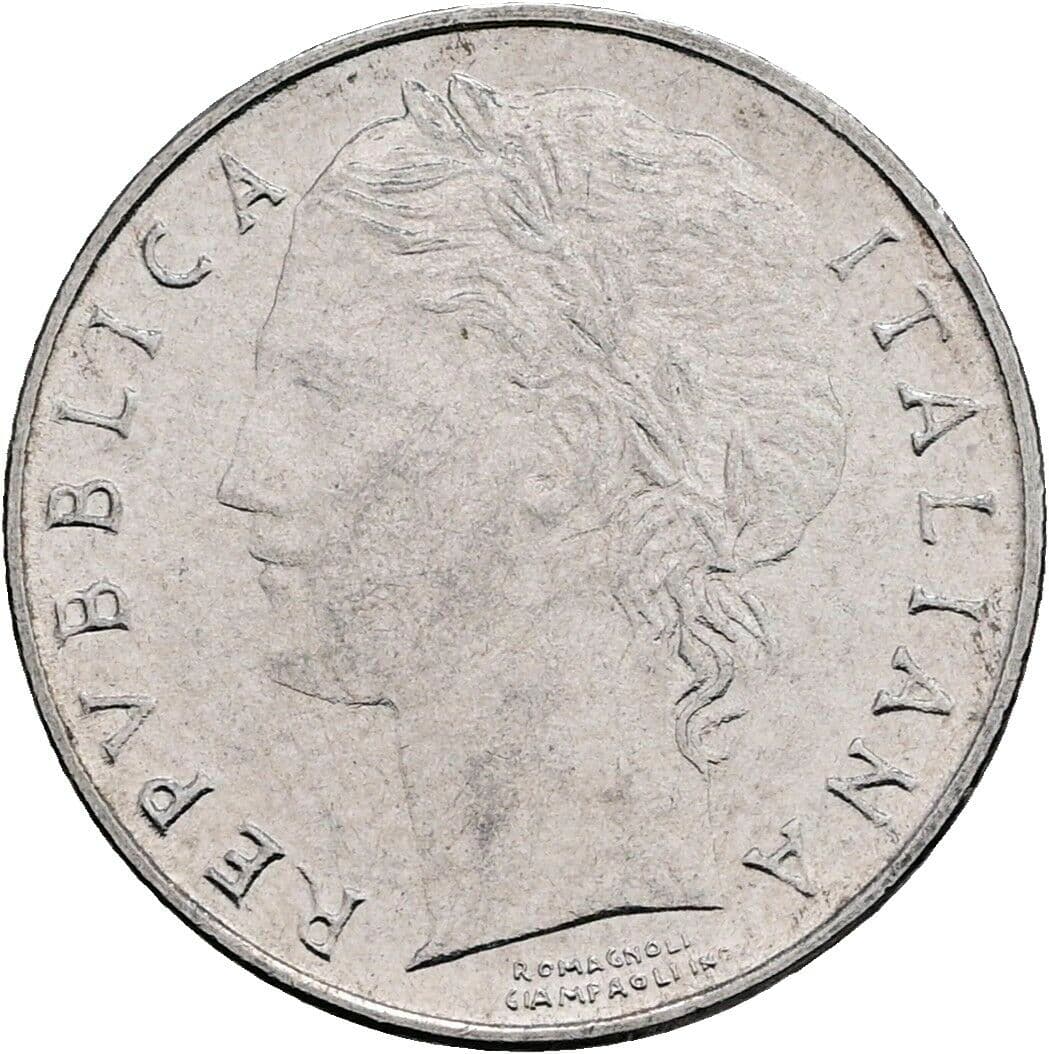 100 Lire 1991 – Vorderseite