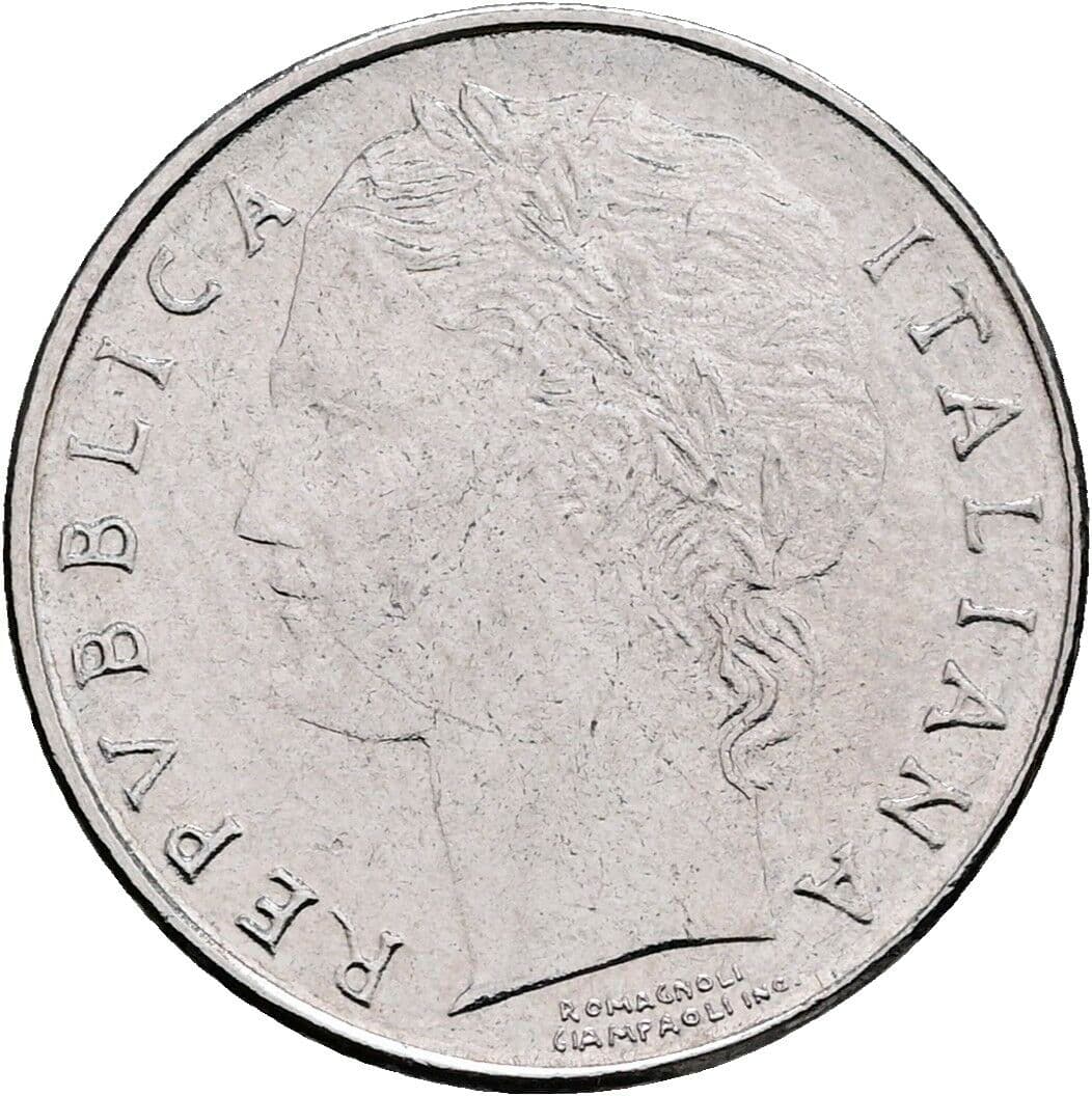 100 Lire 1992 – Vorderseite