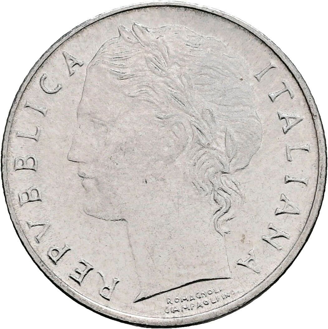 100 Lire 1992 – Vorderseite