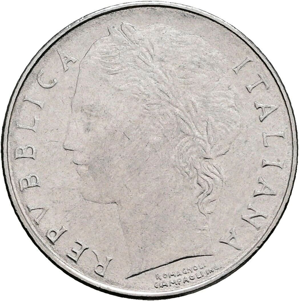 100 Lire 1992 – Vorderseite
