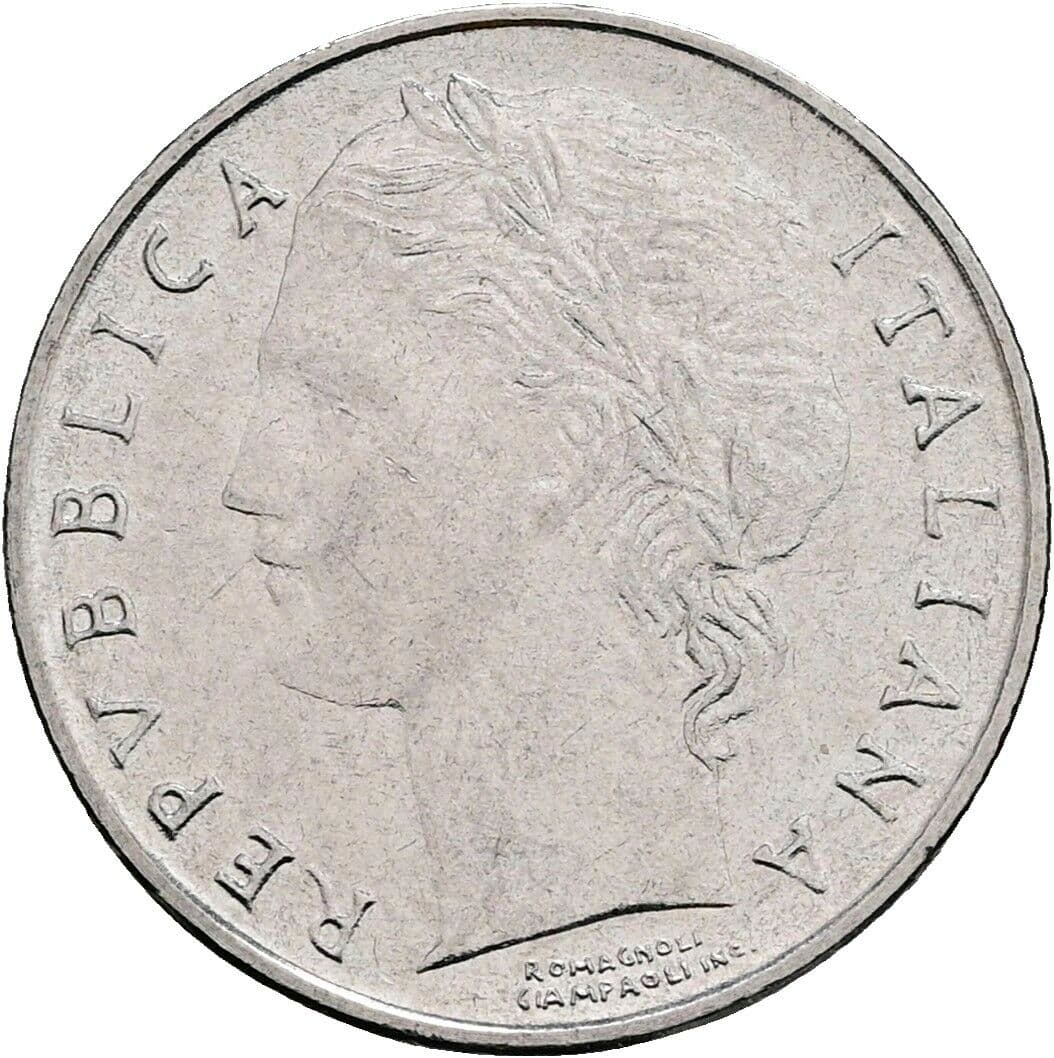 100 Lire 1992 – Vorderseite