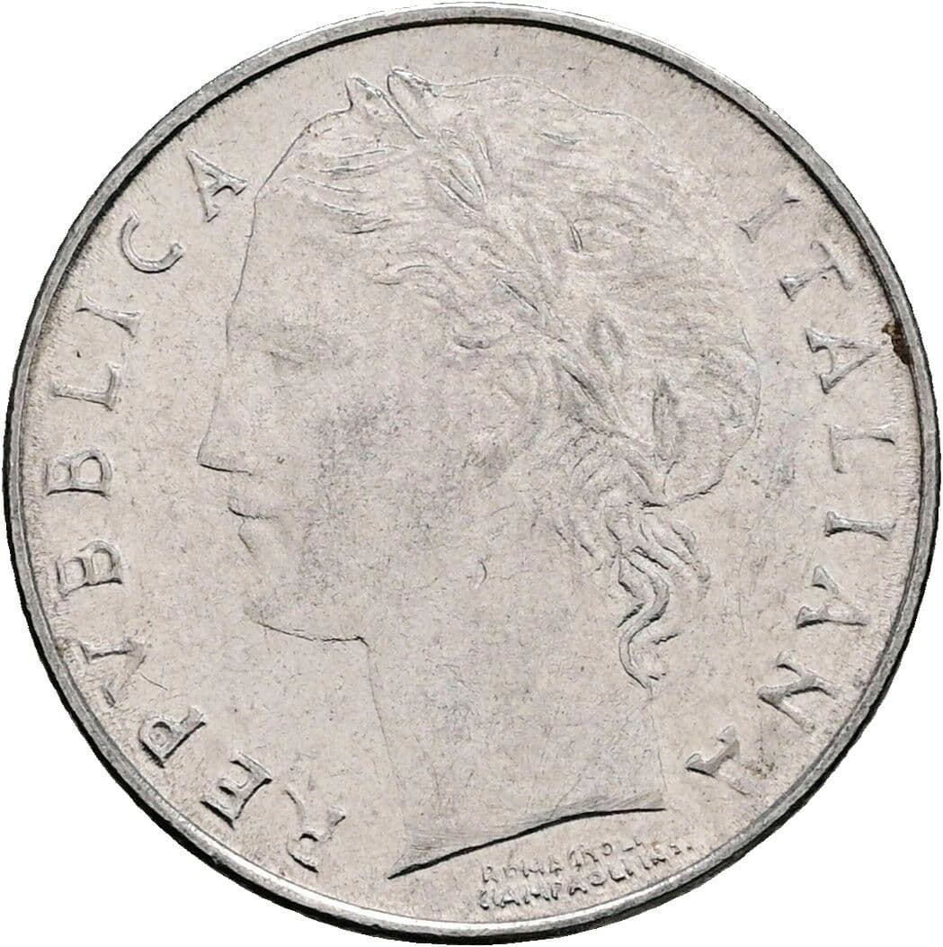 100 Lire 1992 – Vorderseite