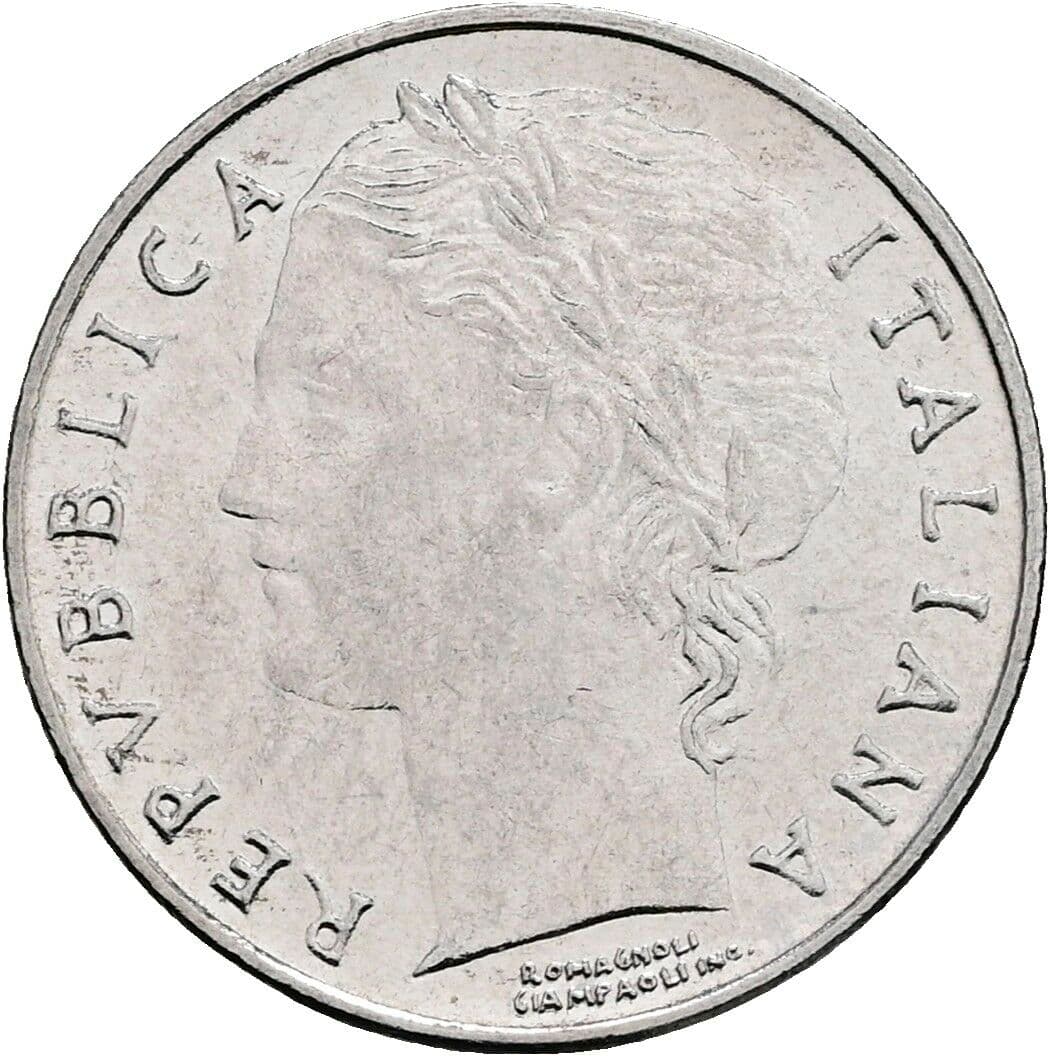 100 Lire 1992 – Vorderseite