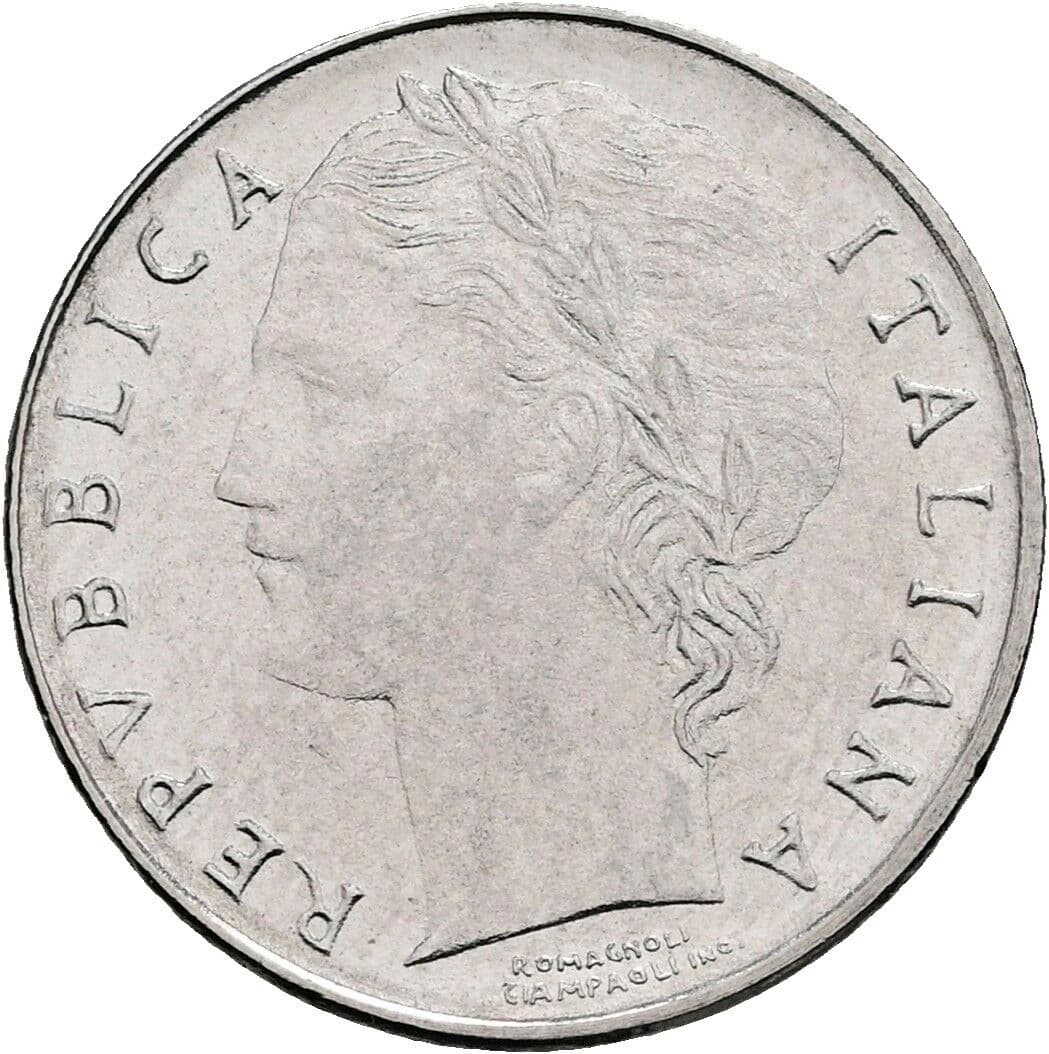 100 Lire 1992 – Vorderseite