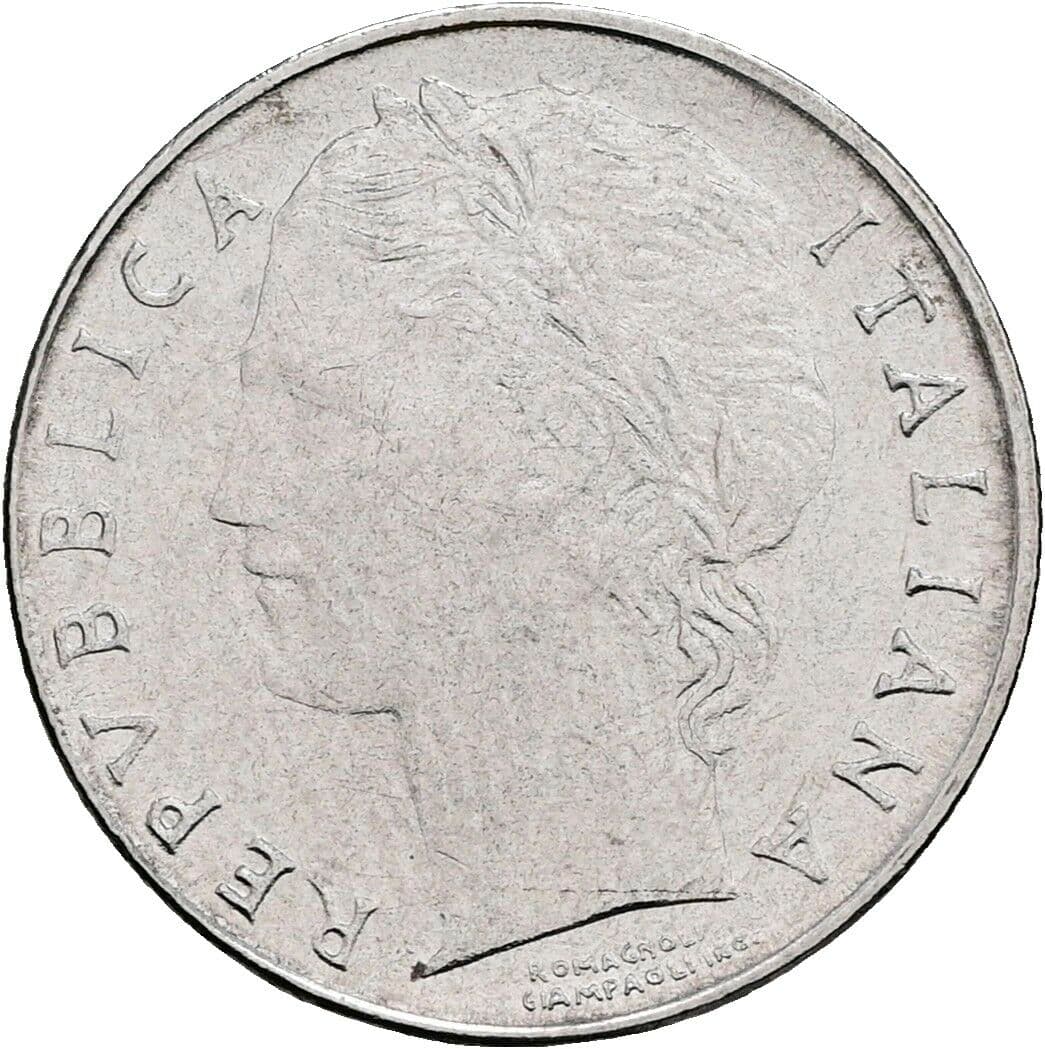100 Lire 1992 – Vorderseite