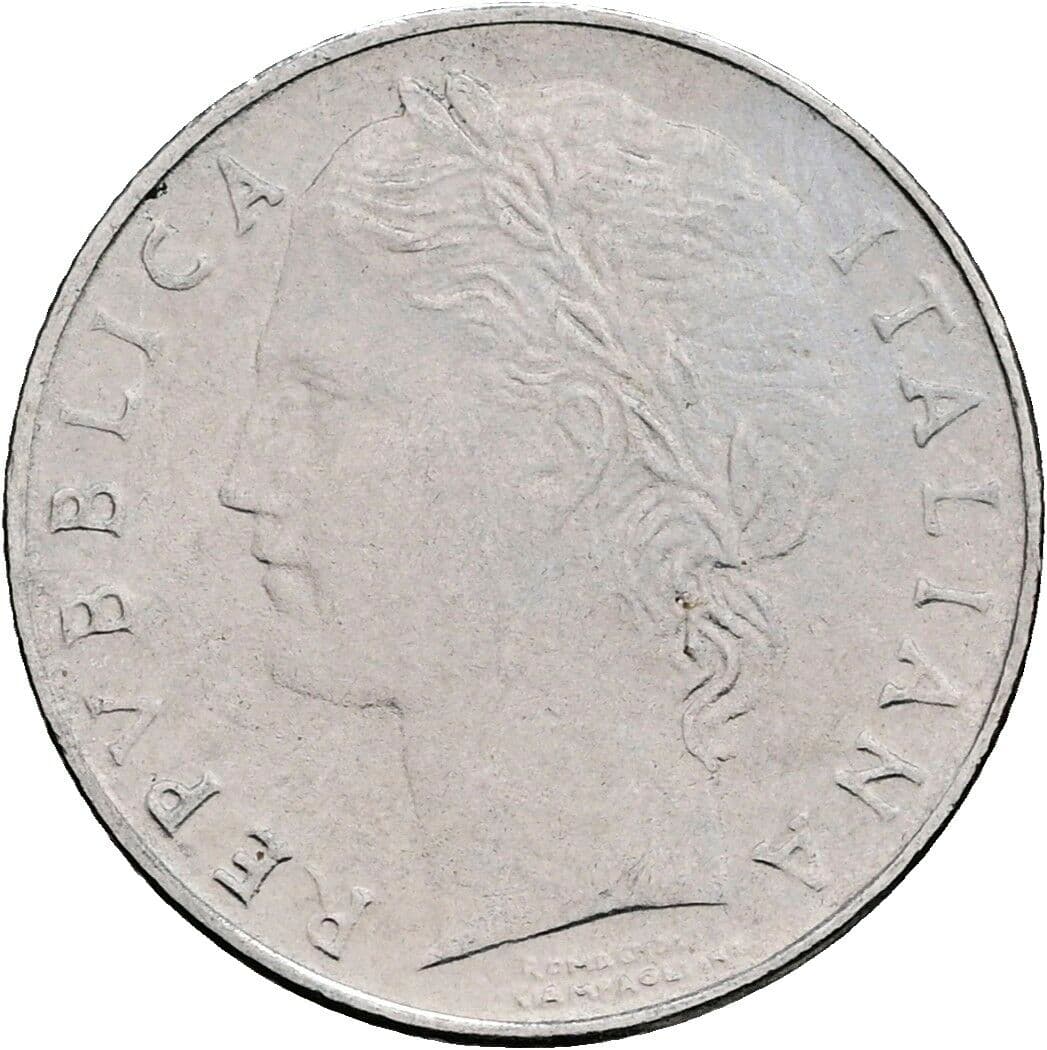 100 Lire 1992 – Vorderseite