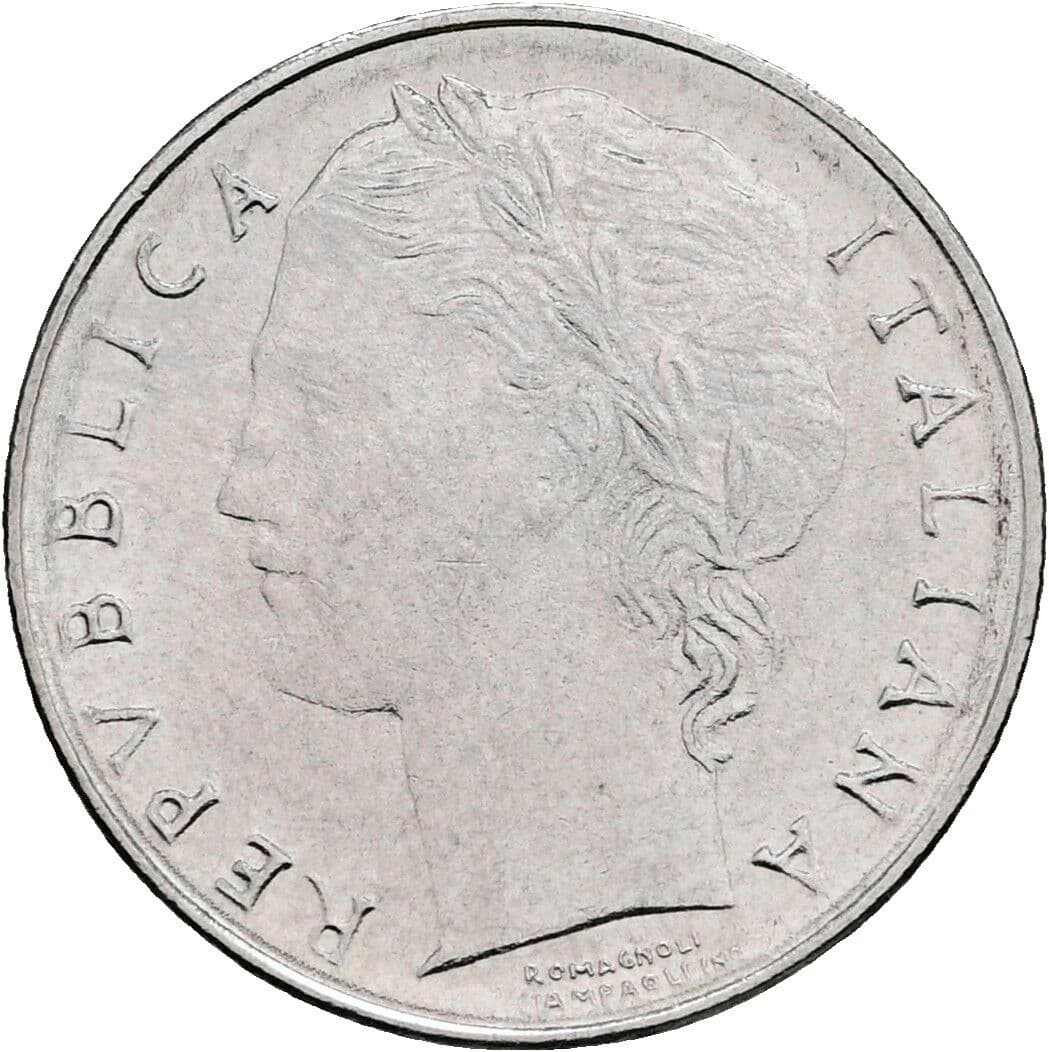 100 Lire 1992 – Vorderseite