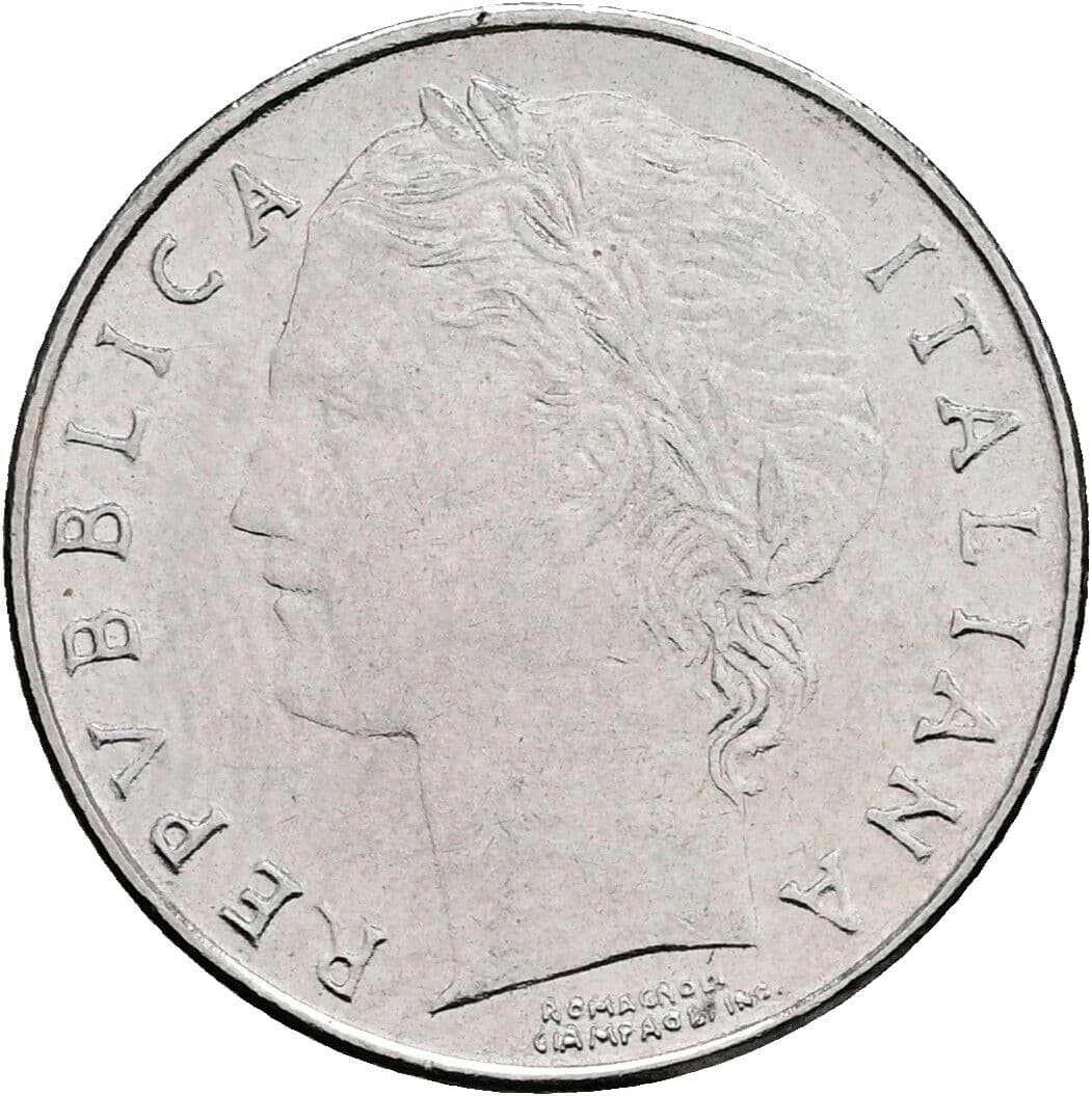 100 Lire 1992 – Vorderseite