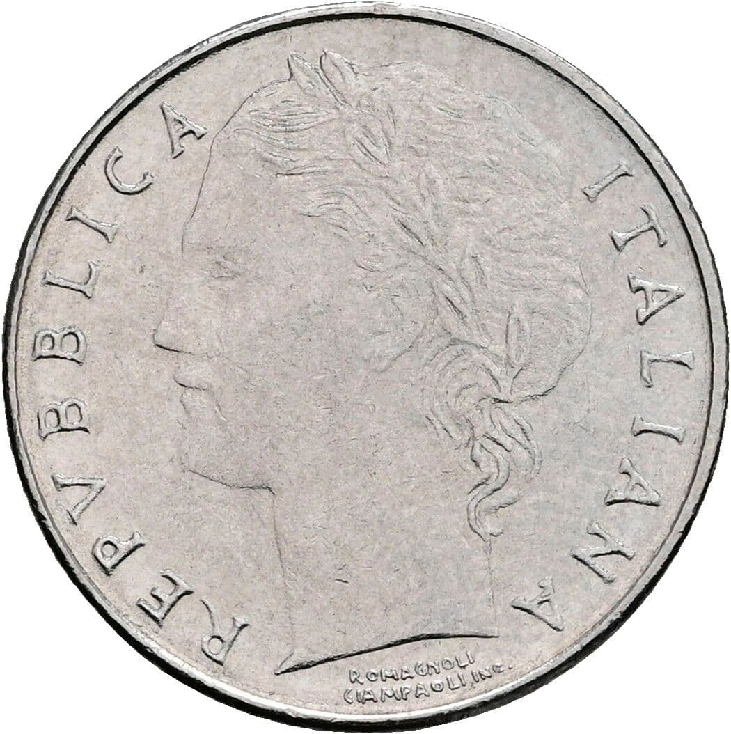 100 Lire 1992 – Vorderseite