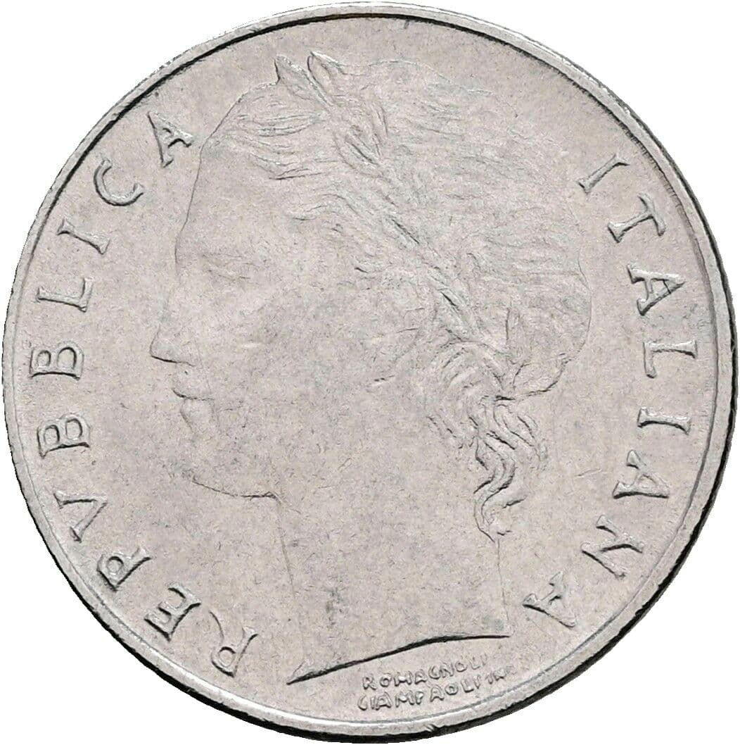 100 Lire 1991 – Vorderseite