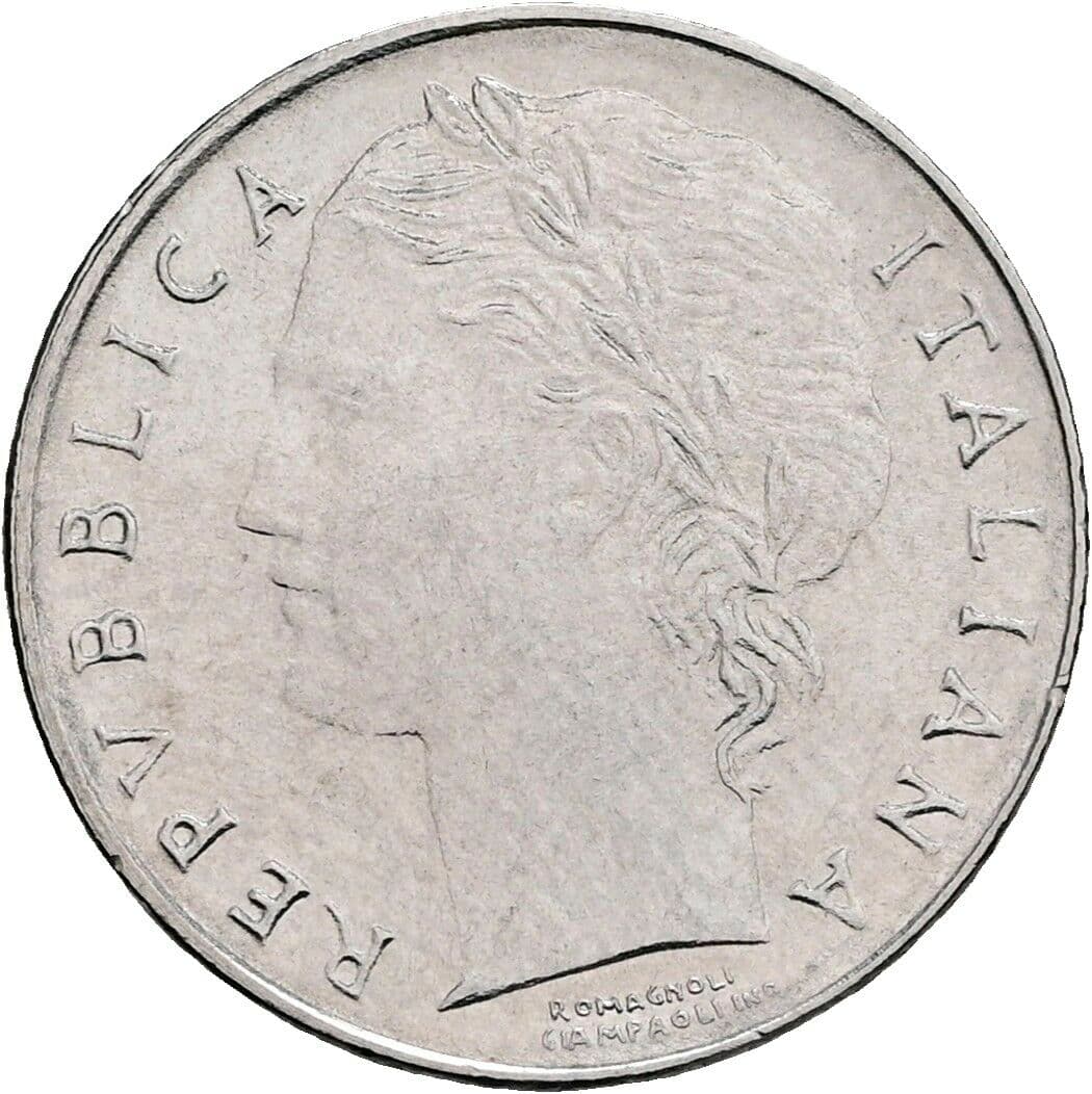 100 Lire 1992 – Vorderseite
