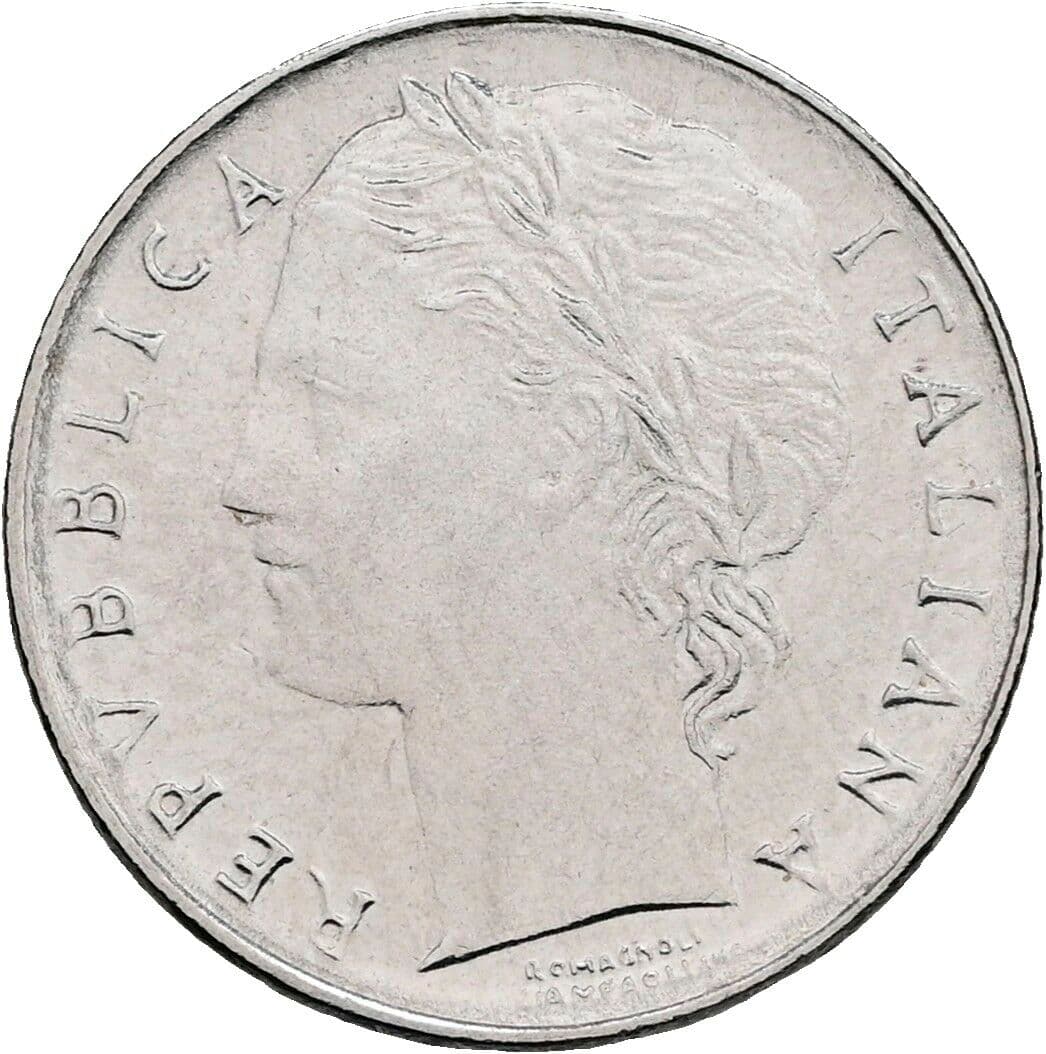 100 Lire 1992 – Vorderseite