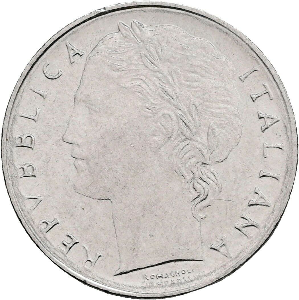 100 Lire 1992 – Vorderseite