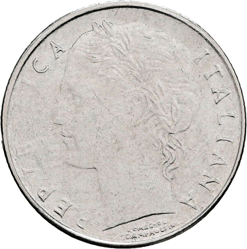 100 Lire 1992 – Vorderseite
