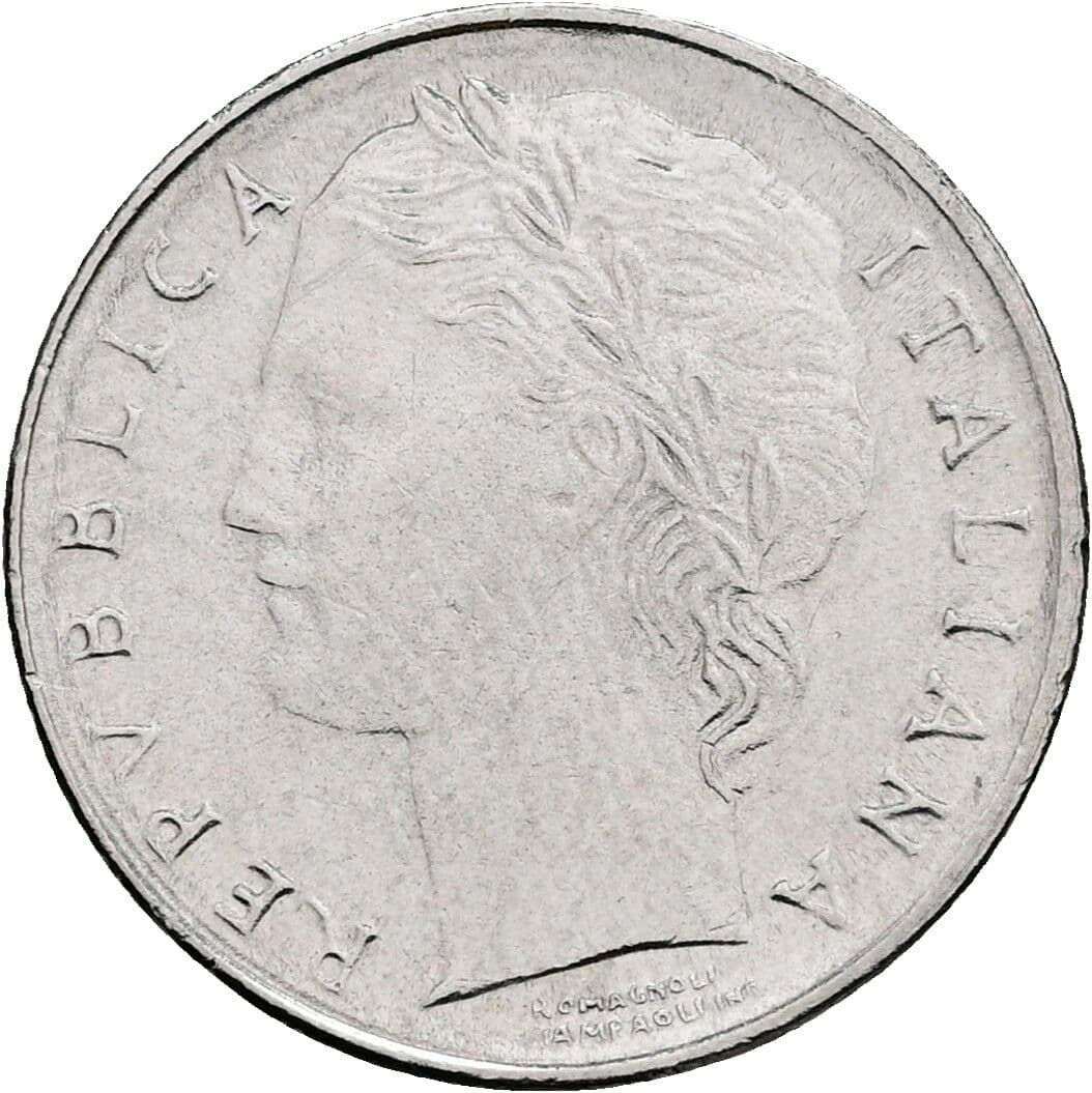 100 Lire 1992 – Vorderseite