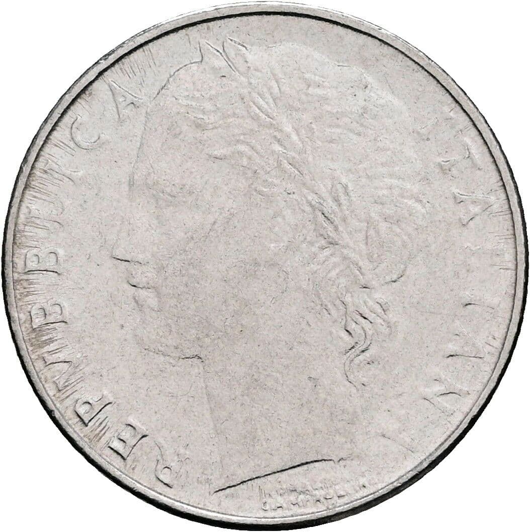 100 Lire 1992 – Vorderseite