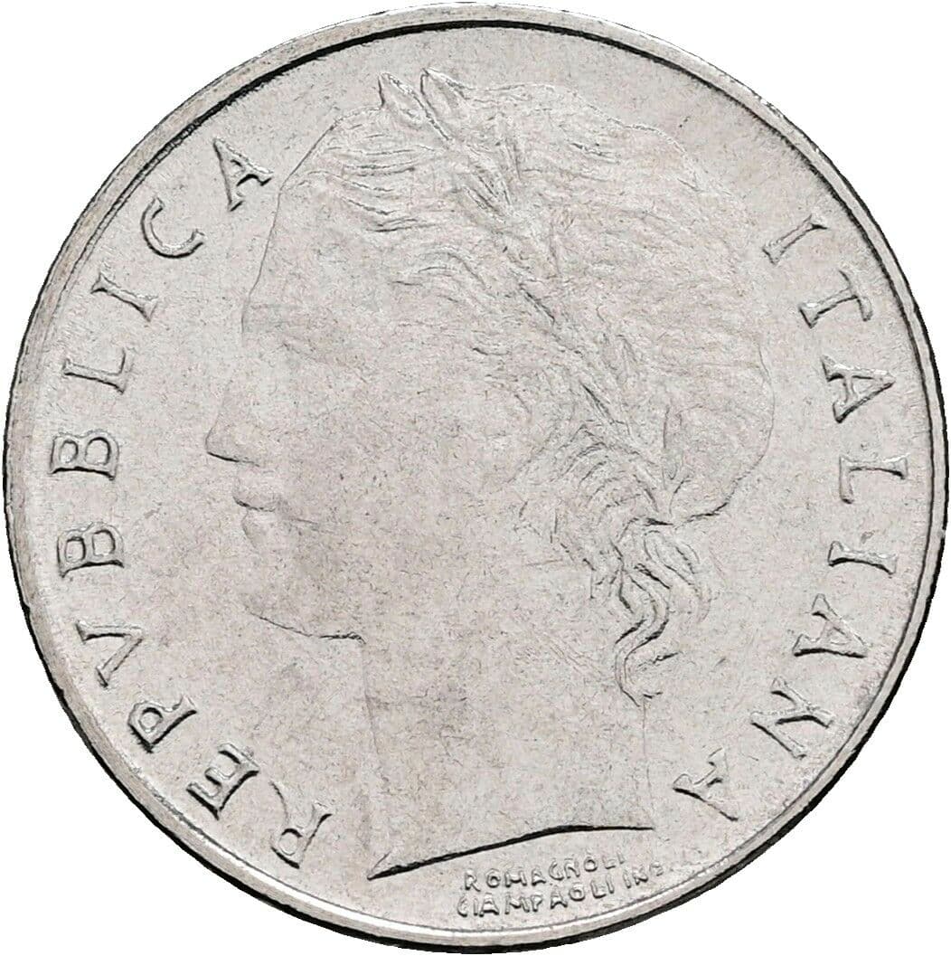 100 Lire 1992 – Vorderseite