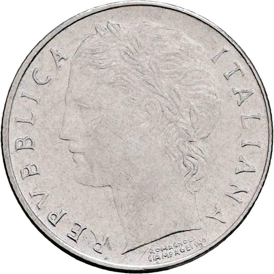 100 Lire 1992 – Vorderseite