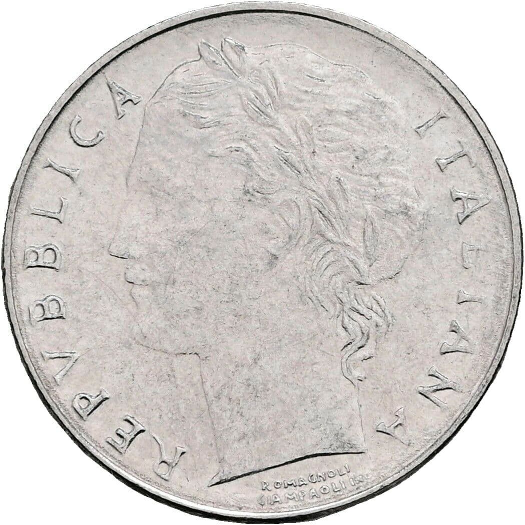 100 Lire 1992 – Vorderseite