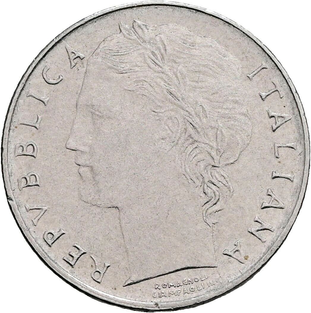 100 Lire 1992 – Vorderseite