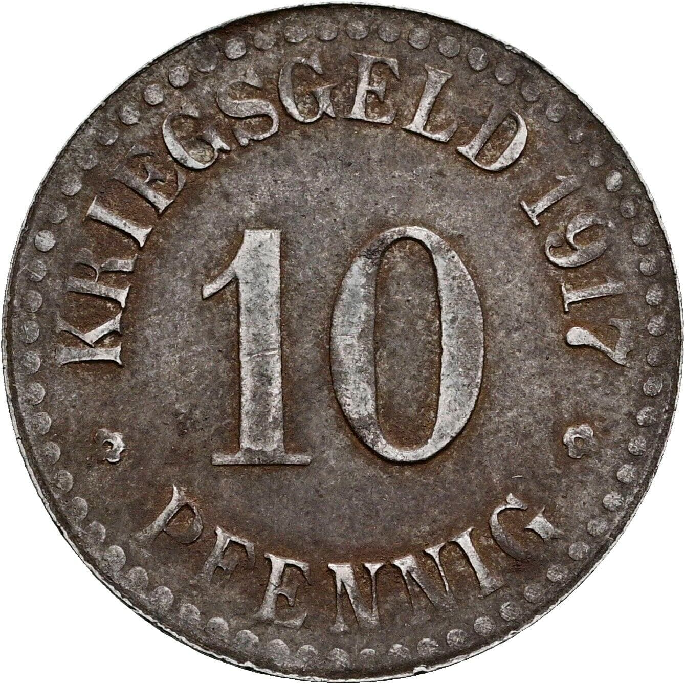 10 Pfennig 1917 – Vorderseite