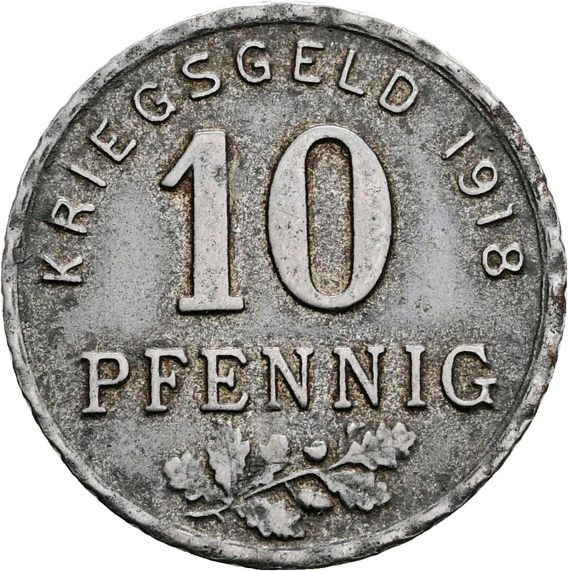 10 Pfennig 1918 – Vorderseite