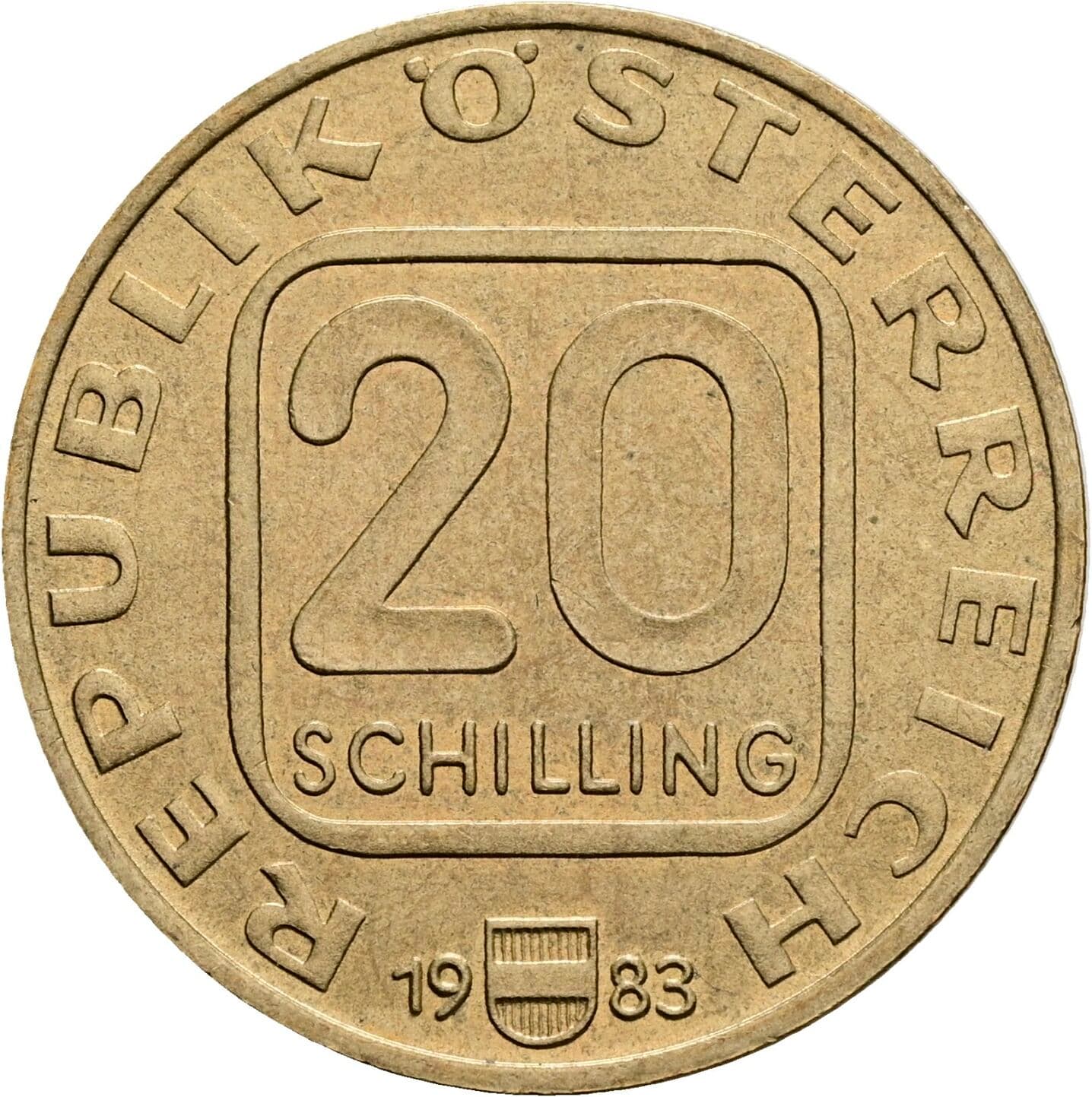 20 Schilling 1983 – Vorderseite
