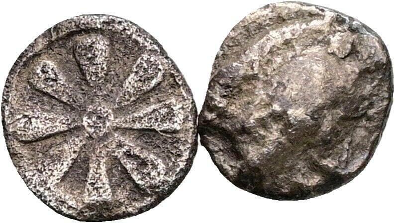 Lot 2 Stück Hemiobol unbestimmt – Rückseite
