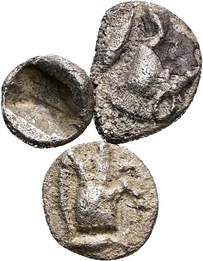 Lot 3 Stück unbestimmte Hemiobole