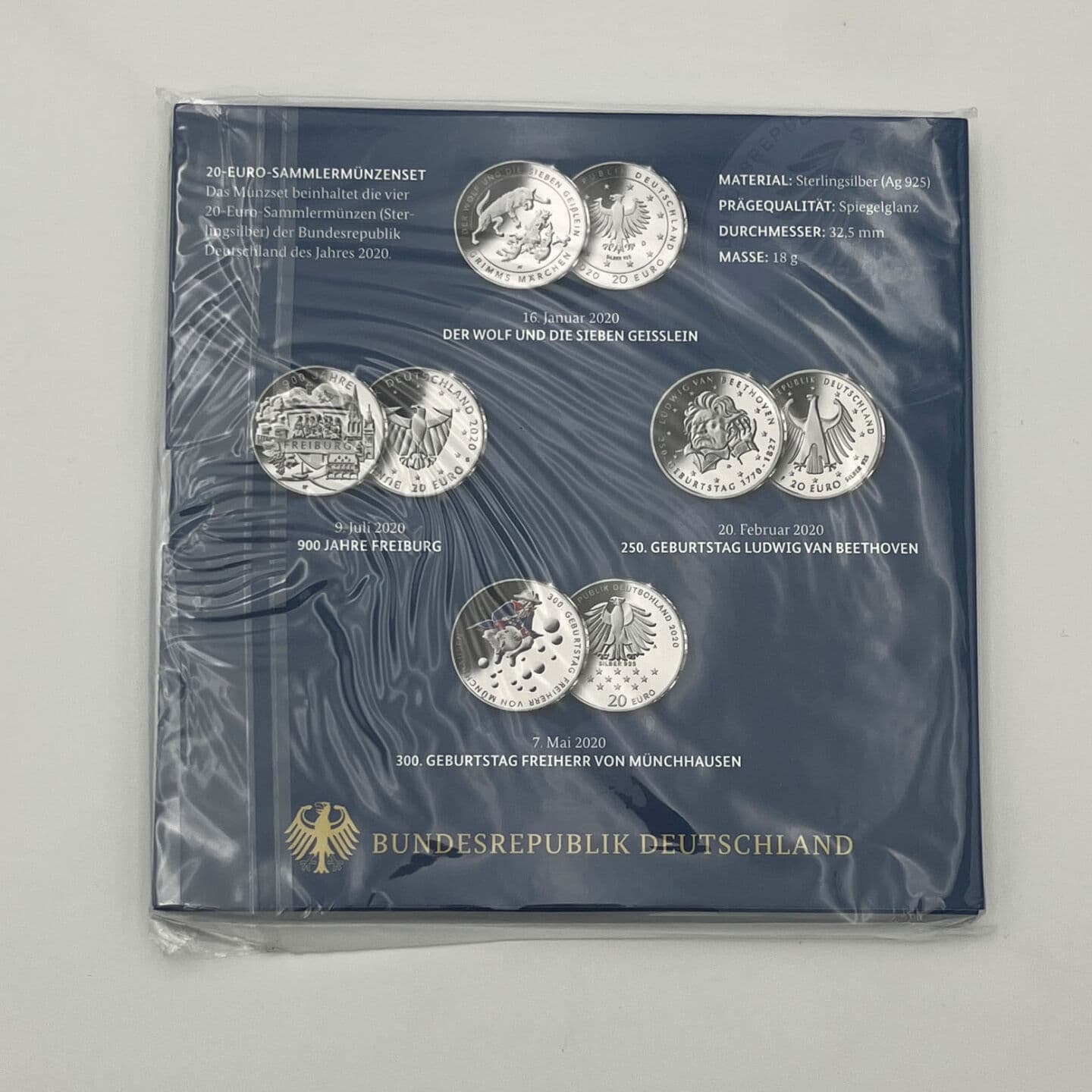 20-Euro Sammlermünzenset (4x 20 Euro)