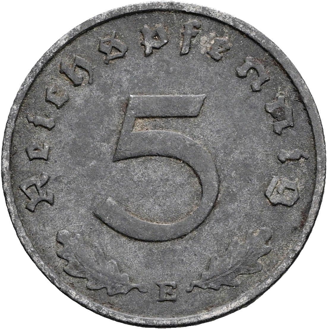 5 Reichspfennig 1943 E – Vorderseite