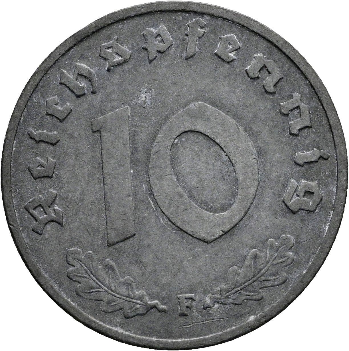 10 Reichspfennig 1942 F – Vorderseite