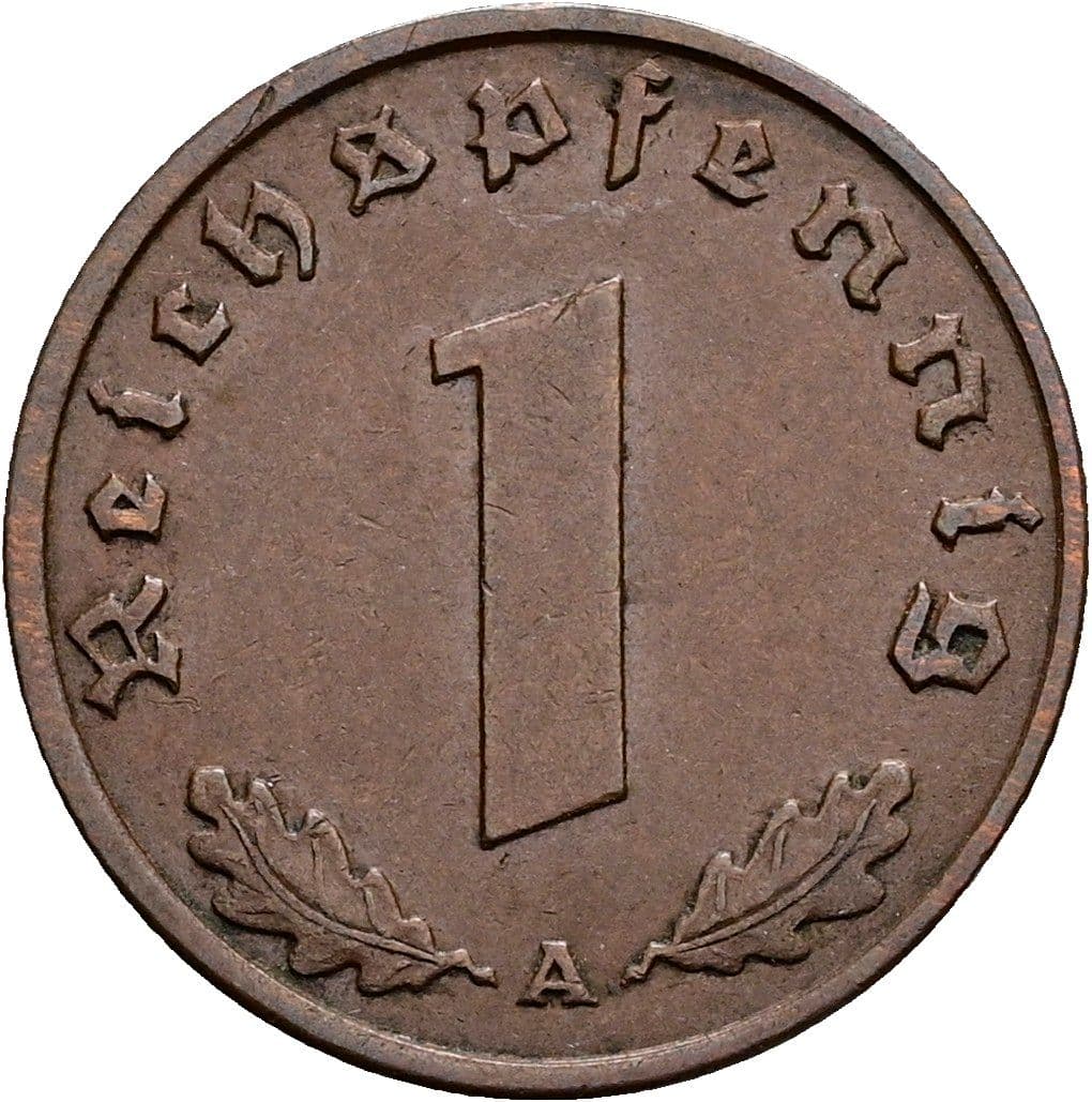 1 Reichspfennig 1937 A – Vorderseite