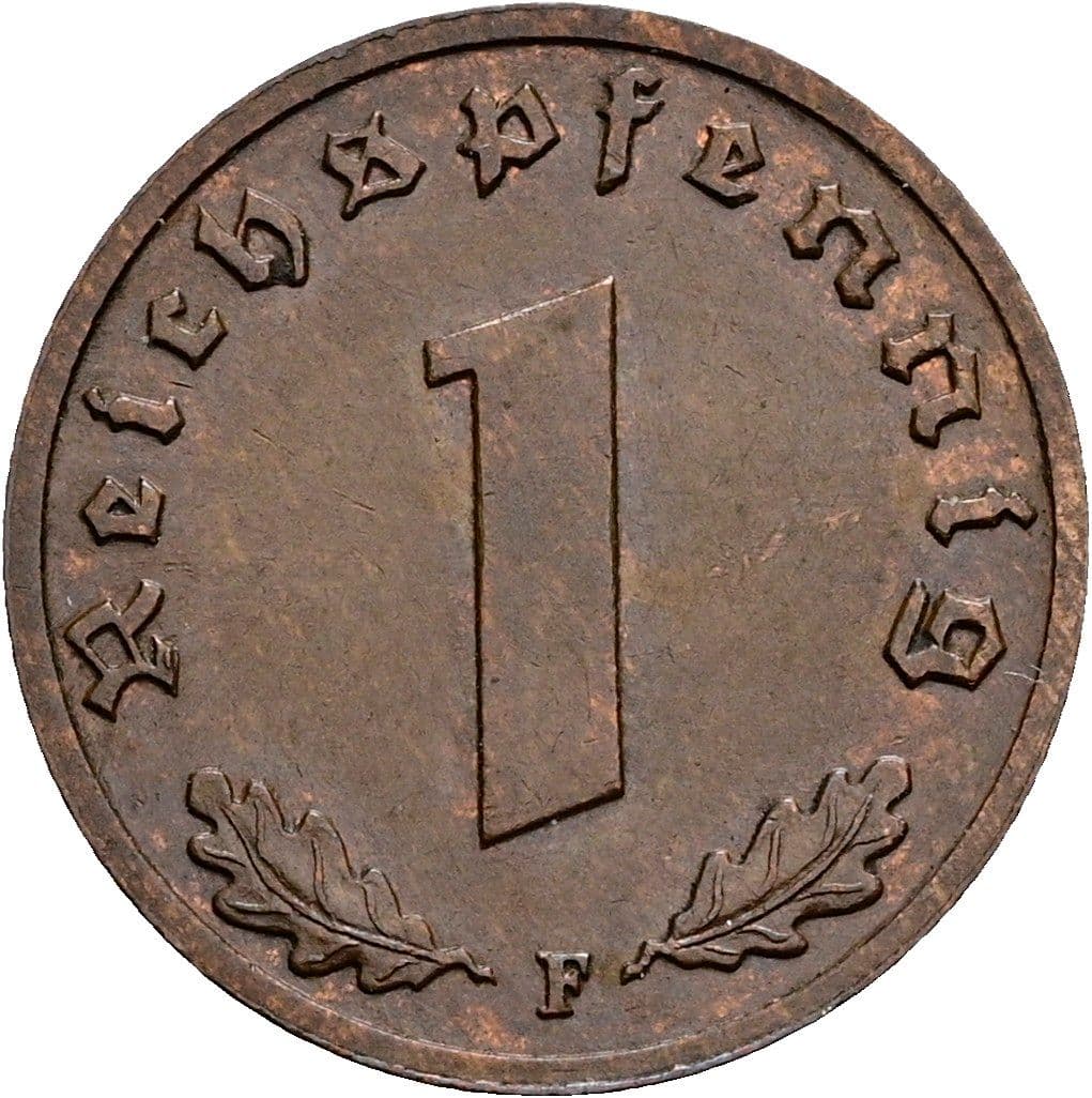 1 Reichspfennig 1937 F – Vorderseite