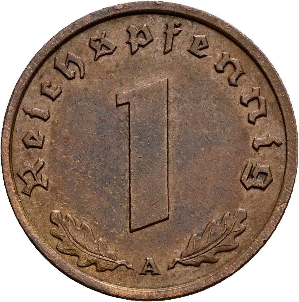 1 Reichspfennig 1940 A – Vorderseite