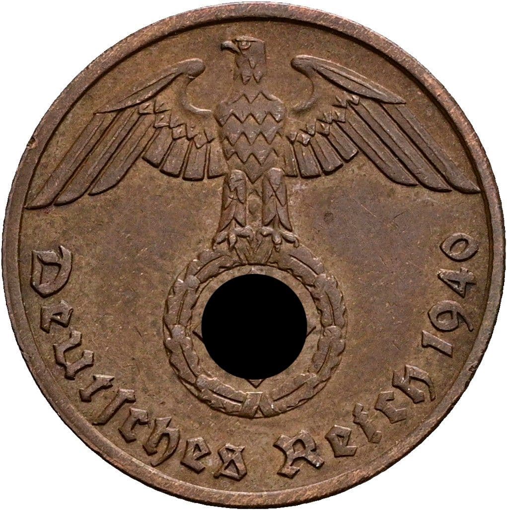 1 Reichspfennig 1940 A – Rückseite