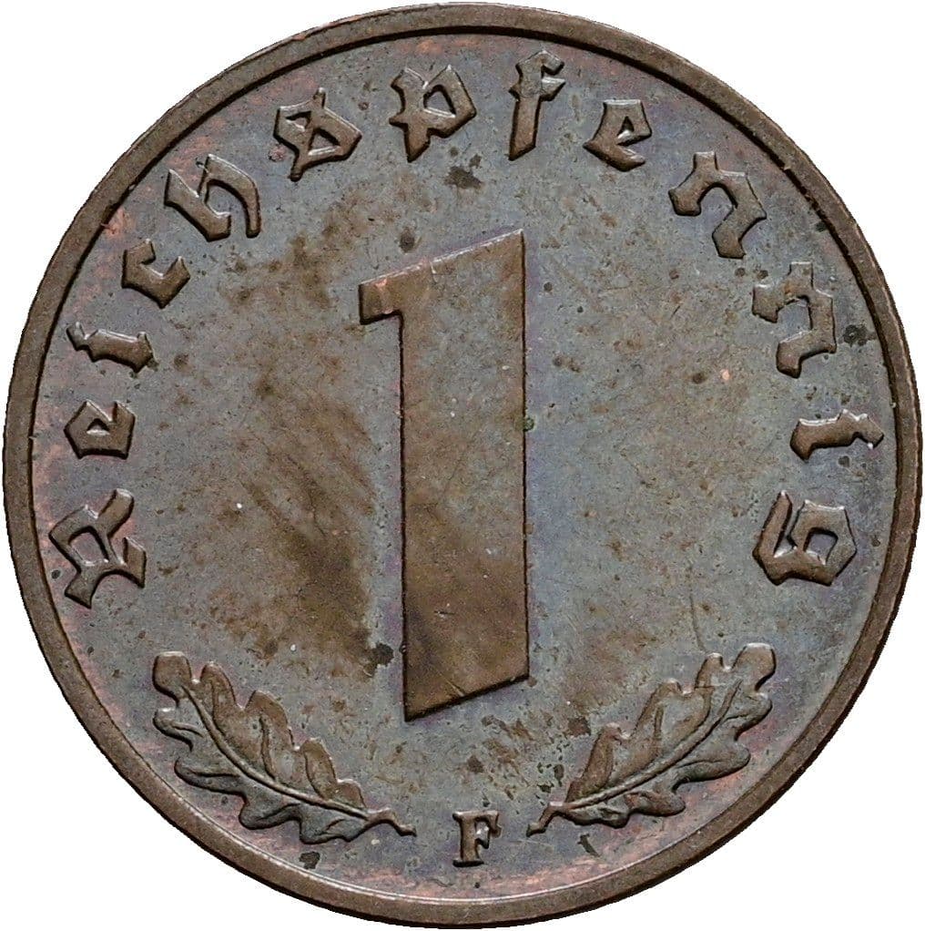 1 Reichspfennig 1939 F – Vorderseite