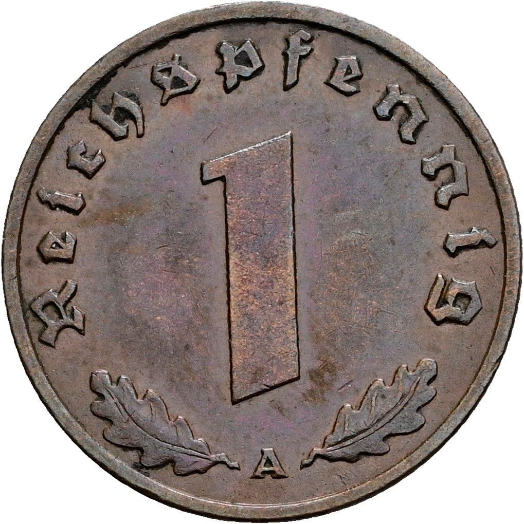 1 Reichspfennig 1937 A – Vorderseite