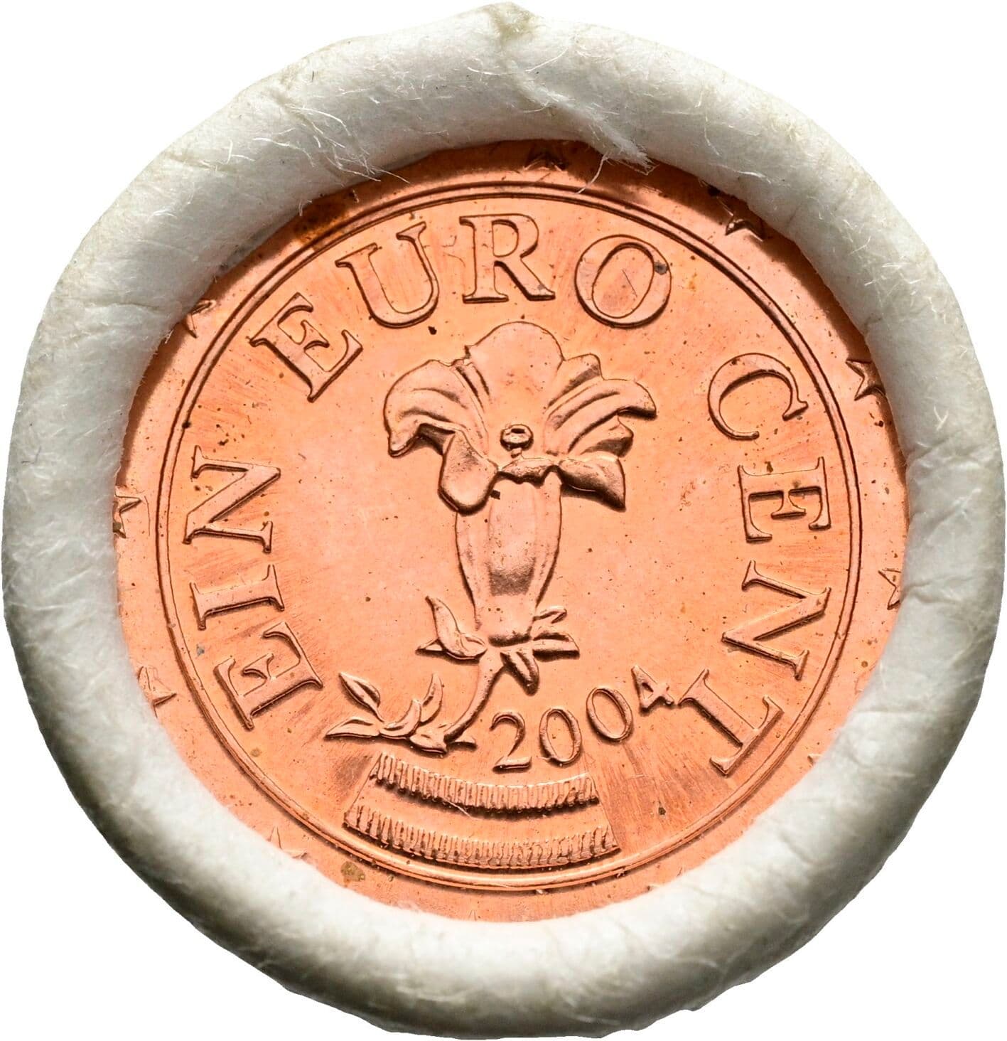 Rolle 50 Stück 1 Cent Münzen