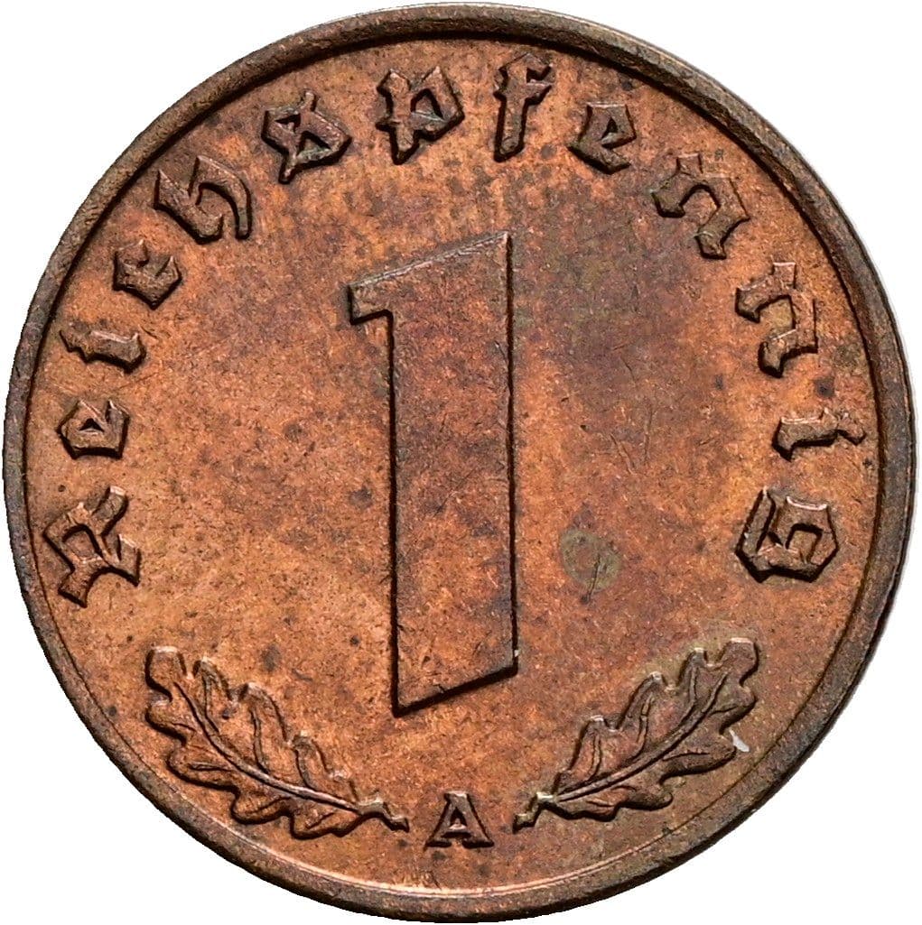 1 Reichspfennig 1937 A – Vorderseite