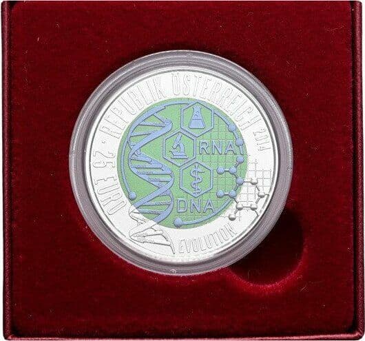 EUR 25 Niob 2014 – Vorderseite
