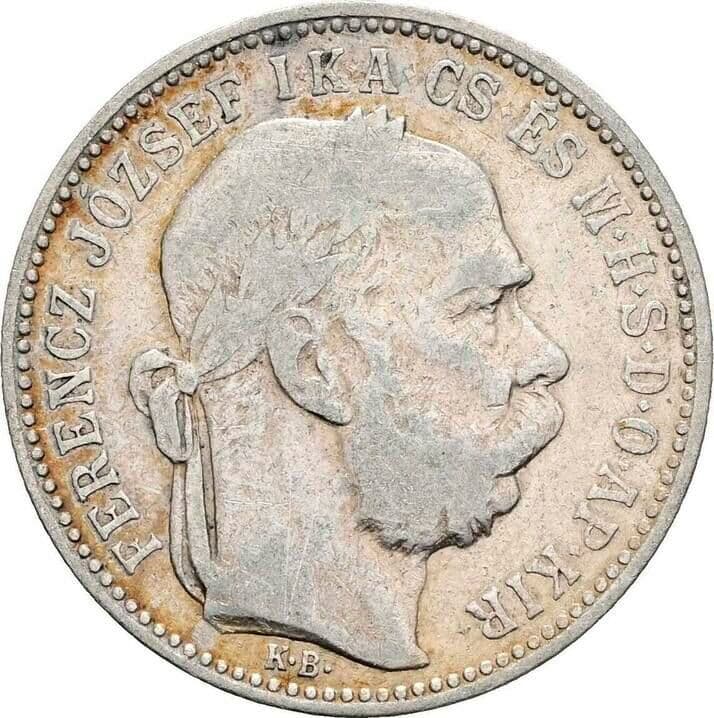 1 Korona Franz Joseph I. 1848-1916 1893 KB, Kremnitz – Vorderseite